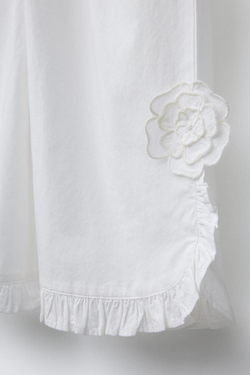 ZARA БРЮКИ С ПРЯМЫМИ ШТАНИНАМИ И ЦВЕТОЧНЫМ ПРИНТОМ, ЭКРЮ