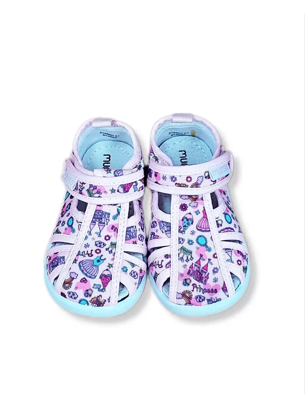 Летние сандалии для девочки на липучке новинка.