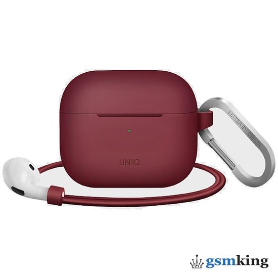 Uniq VENCER Active Silicone Hand Case for AirPods 3 Burgundy