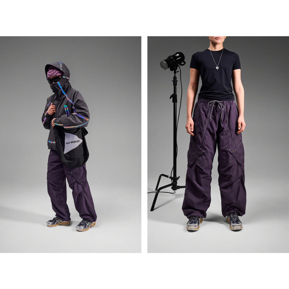 Брюки Nothomme Blue Hiking Straight Pants "Dark Purple"