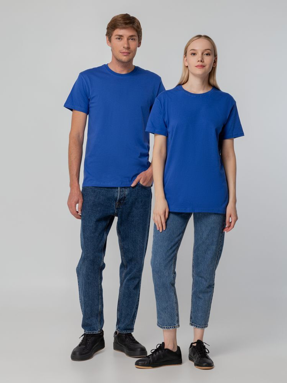 Футболка унисекс T-bolka 140, ярко-синяя