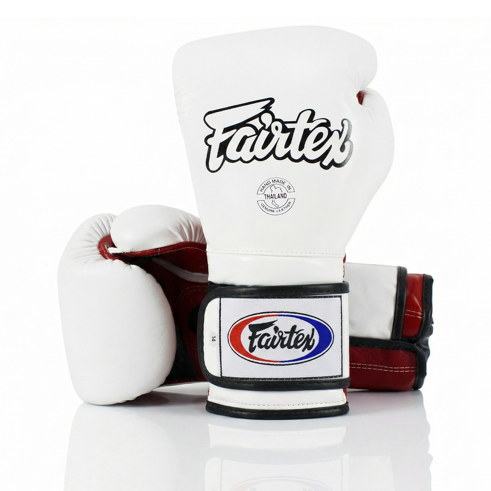 Боксерские перчатки Fairtex BGV-9 White/Red
