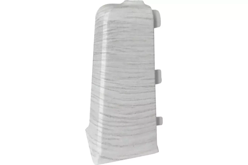 Угол наружный для плинтуса ПВХ Aberhof 70мм, 7007 Каштан Жирона (2 шт)