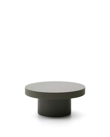 Aiguablava Журнальный столик зеленый цементный Ø66 см