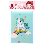 Расческа с зеркалом в наборе детские «МИМИШКИ», единорог, цвет мятный, 11*7,8см