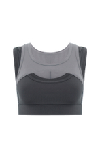 Топ FITNESS светло-серый