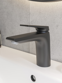 Смеситель для раковины STWORKI Монтре S30010BK матовый черный