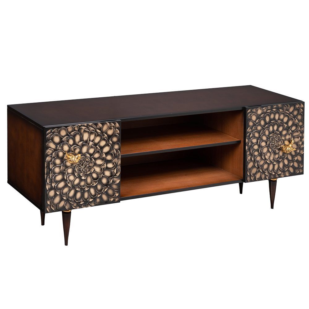 Тумба под ТВ Терра 155см Классик Каштан