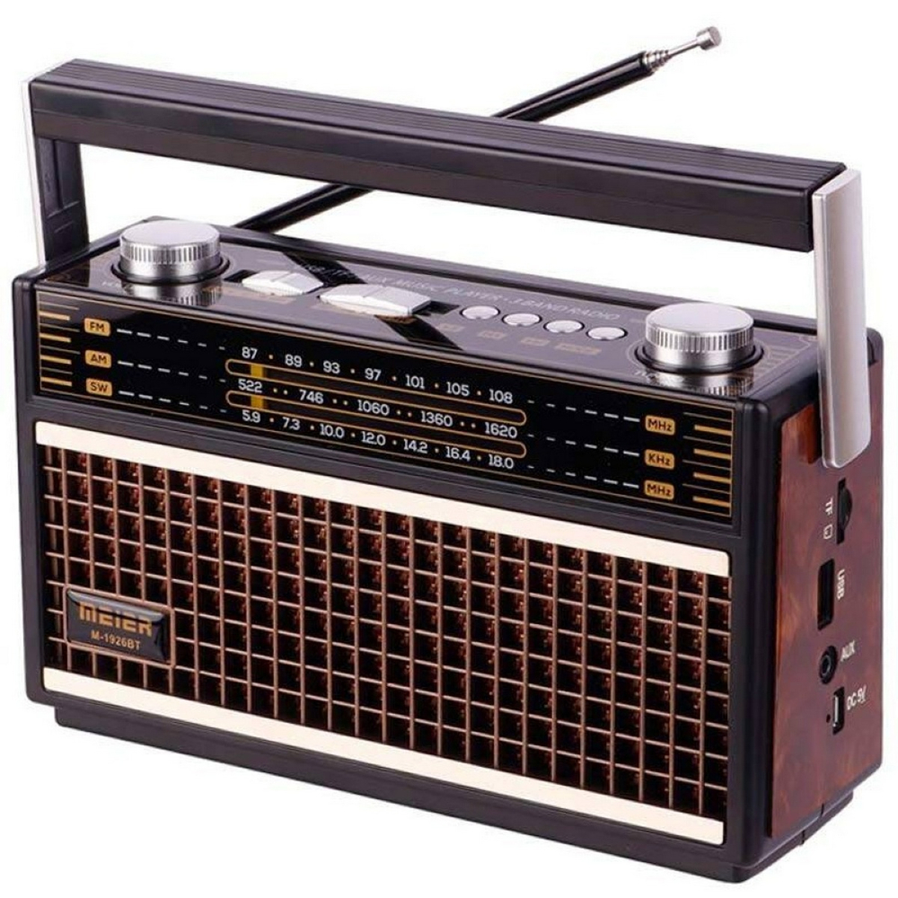 Радиоприемник в ретро стиле с MP3 плеером и BT Meier M1926BT