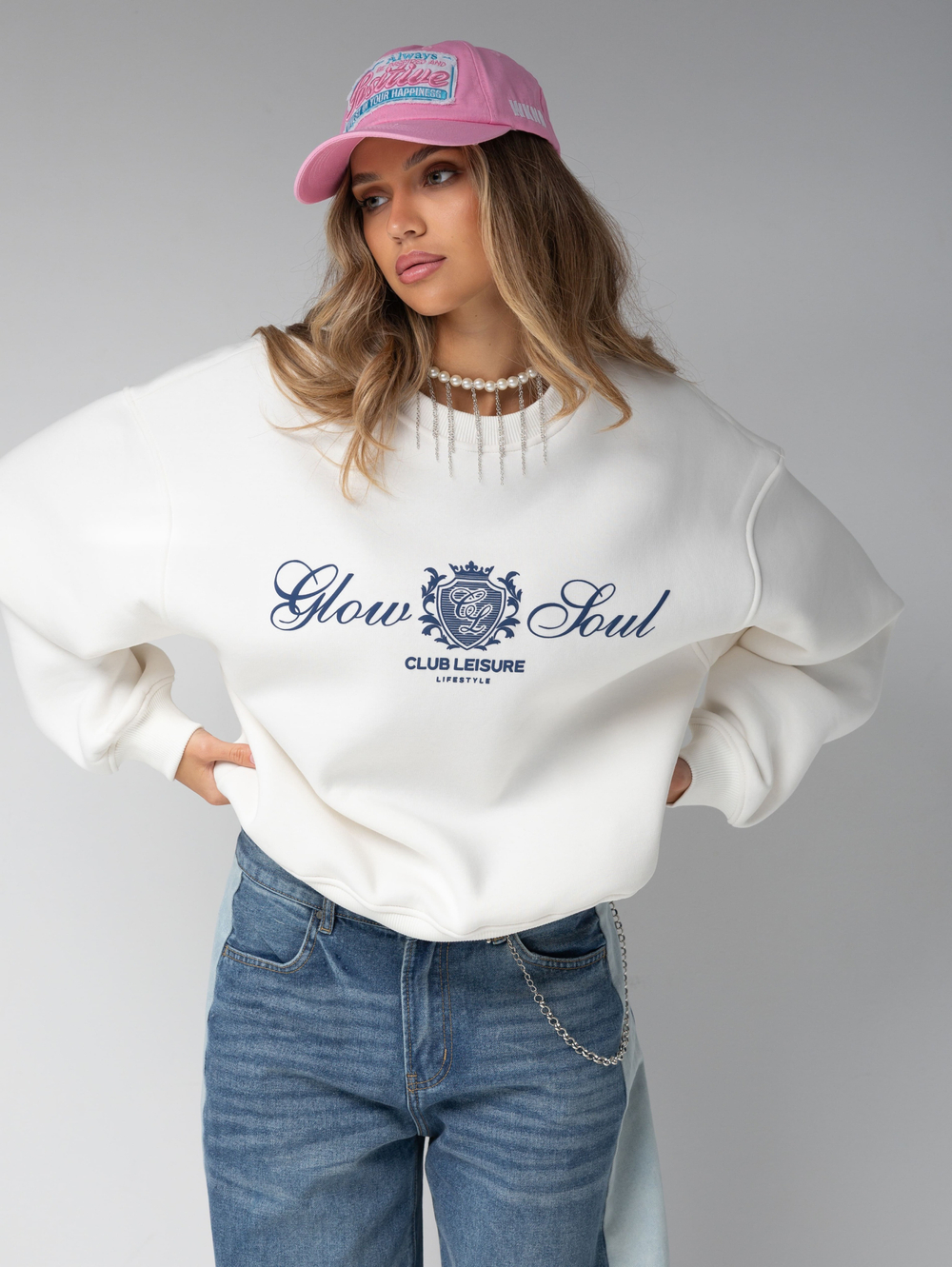 Свитшот оверсайз с принтом old money