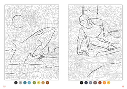 Раскраска по номерам Coloriages mysteres Disney Trompe l'oeil - раскраска Дисней Обманка / 9782017242185