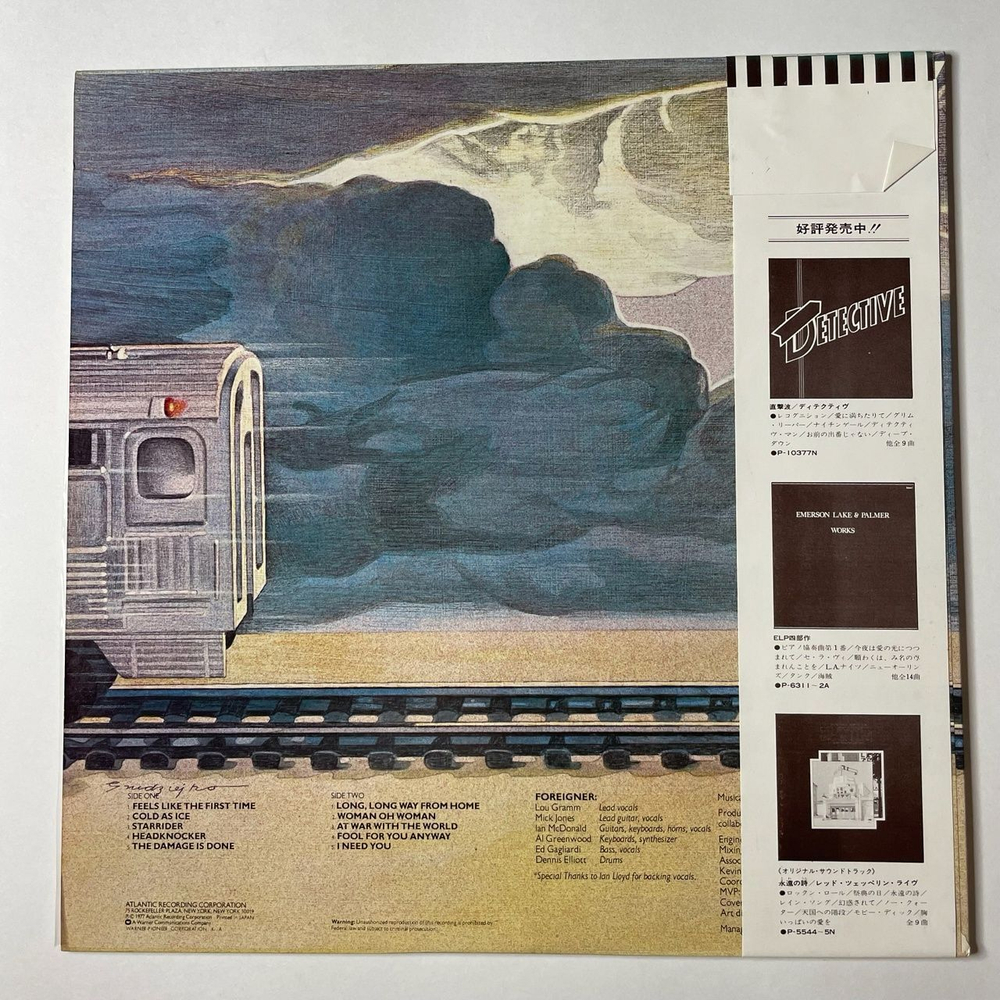 Винтажная виниловая пластинка LP Foreigner Feels Like The First Time (Japan 1977) (Obi)