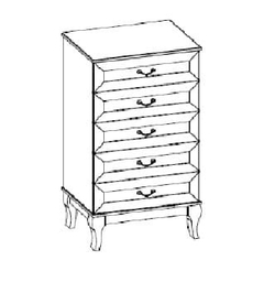 Комод Стефани - 5, орех