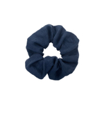 Резинка для волос льняная (синяя)