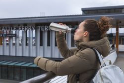 Бутылка Klean Kanteen Classic Narrow Flip Sport 18oz (532 мл) Brushed Stainless