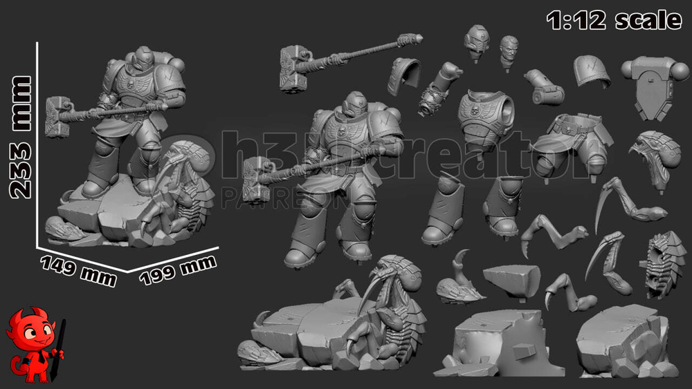 Титус Капитан Ордена Ультрамаринов Space Marine Фигурка