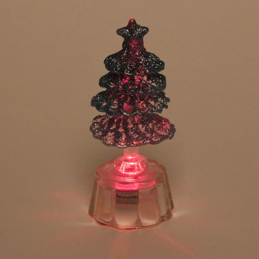 Сувенир с подсветкой «Лесная ёлочка» 7,5*2 см , голубой