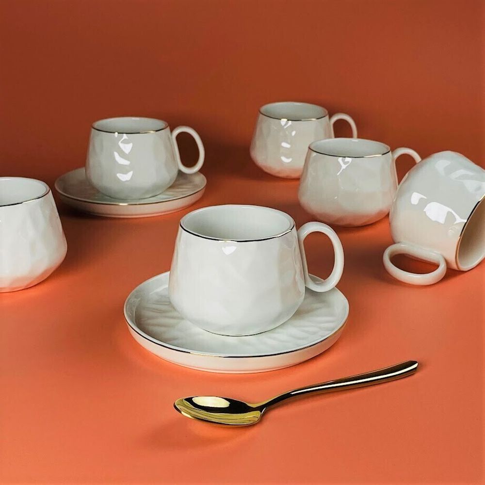 Lenardi 133-422 Чайный набор 12пр.240мл в под.уп.(х6)Фарфор