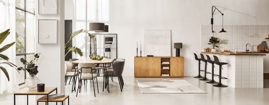 Барный стул Orlando-T - черная искусственная кожа и черная матовая сталь 60-82 см Испания