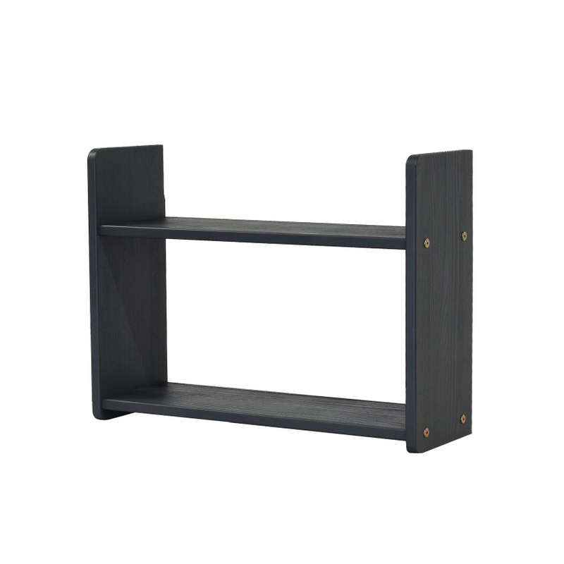 Полка настенная Ральф из массива сосны, 60x20x45 см, серая