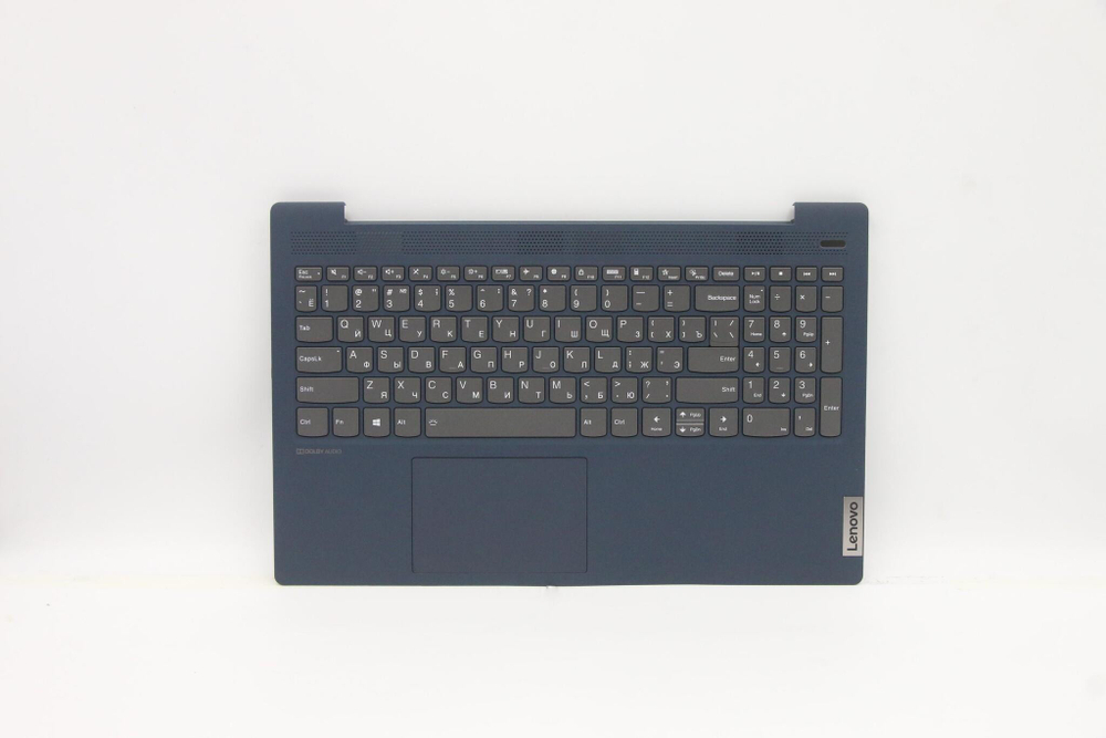 Верхняя панель с клавиатурой (топкейс) для ноутбука Lenovo IdeaPad 5-15ITL05. раскладка - русская, с подсветкой, синяя (5CB1B42973), оригинал