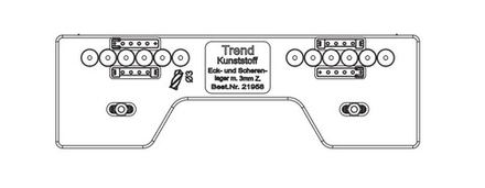 Шаблон для петель на раму maco 3 мм