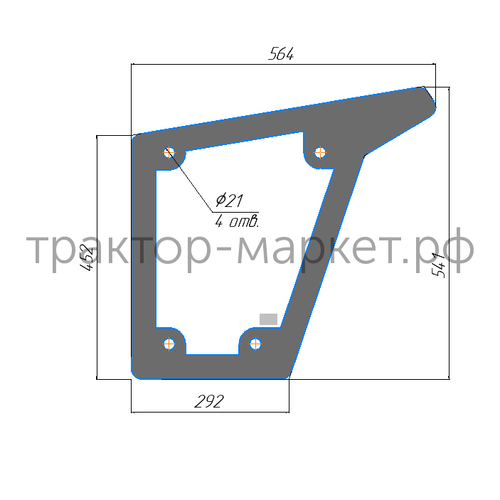 Стекло дверное нижнее кабины Уралец 250/254/300/304