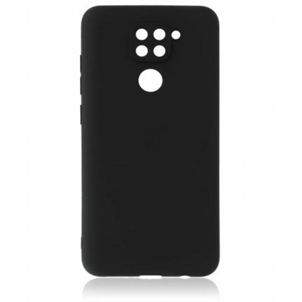 Накладка Xiaomi Redmi Note 9 силикон матовый черный Soft Case Zibelino