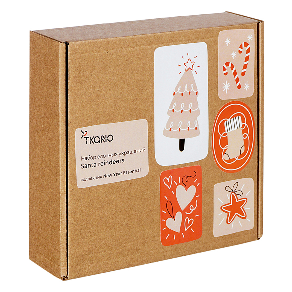 Набор елочных украшений 3шт Tkano Santa Reindeers New Year Essential