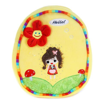 Рюкзак девочка с цветком "HELLO" 25x30x8см. в ассорт. (Hand)