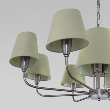 Подвесная люстра 11*Е14 60153 никель Milos Eurosvet