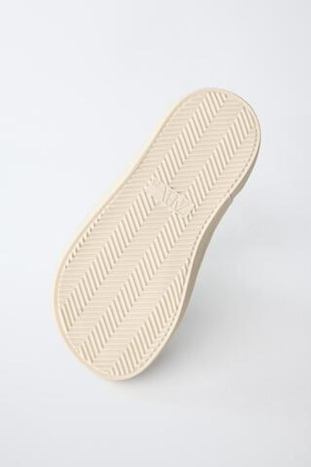 ZARA КОЖАНЫЕ КЕДЫ, ЗЕЛЕНЫЙ ХАКИ