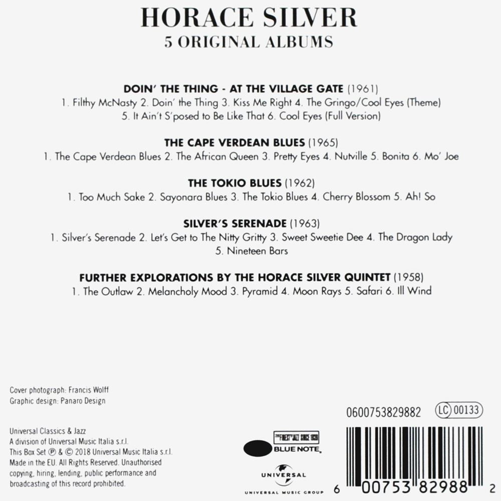 Horace Silver / 5 Original Albums (5CD)