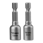 Ключ-насадка магнитный 1/4" 8х48мм + 10х48 мм (2 шт/уп) KRANZ