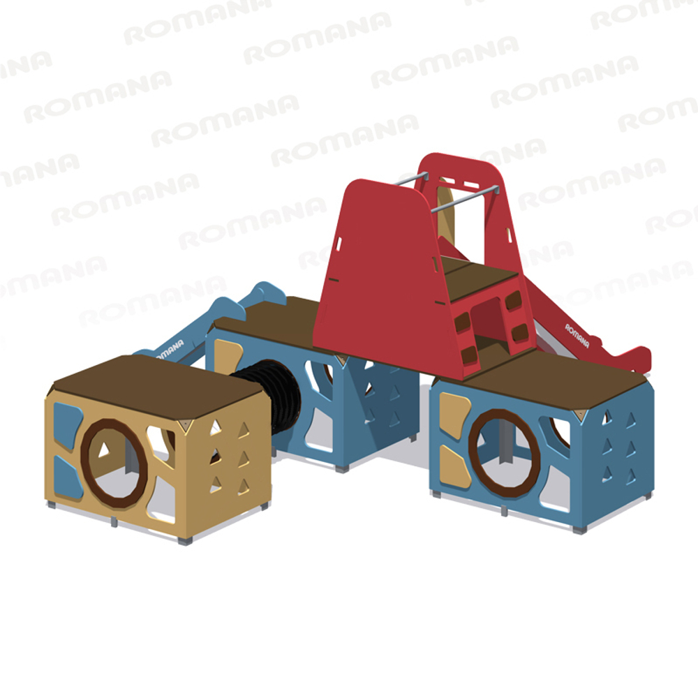 Детский игровой модуль с горкой Romana 115.25.00