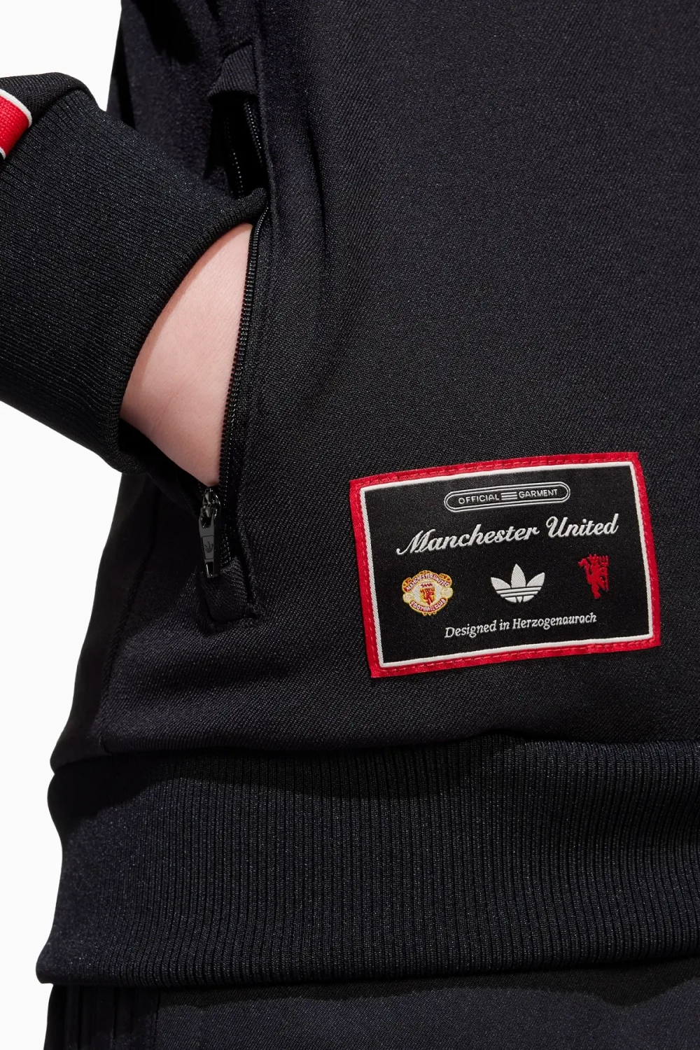 Кофта adidas Manchester United 24/25 Terrace Icons Junior - черный