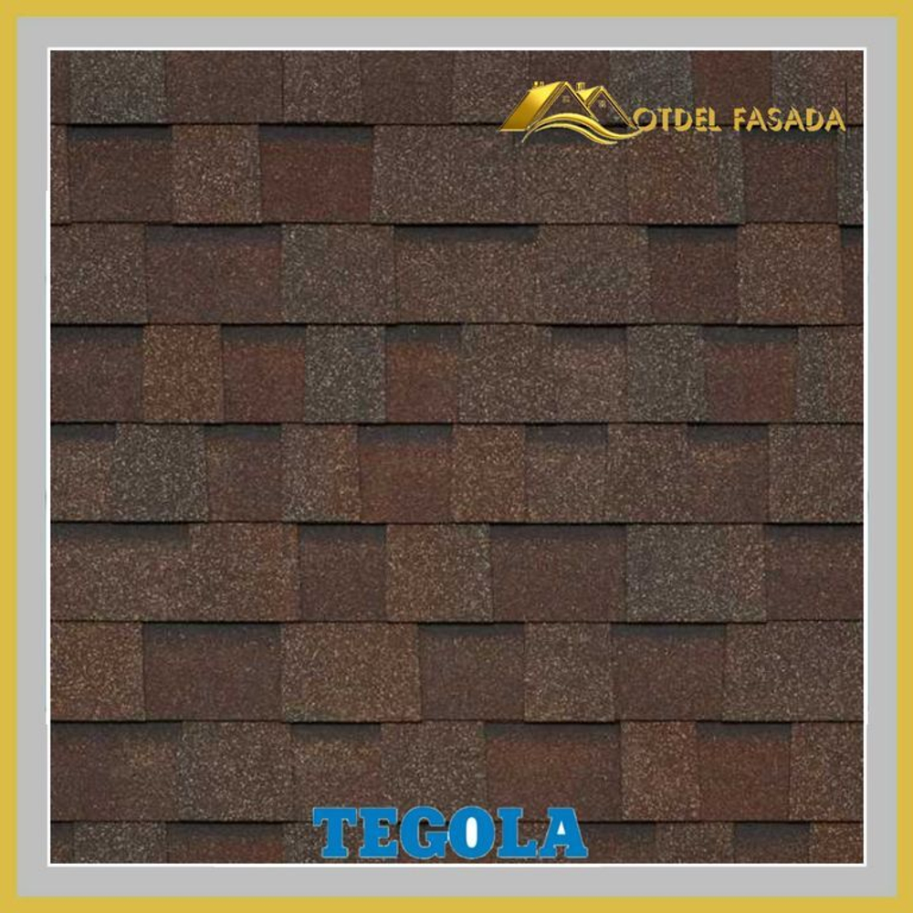 Гибкая черепица TEGOLA CORTINA Nocciola 432 2,29м2