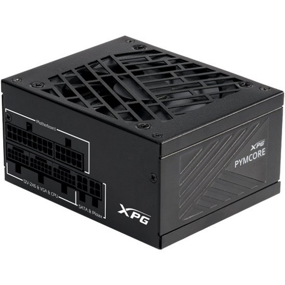 Блок питания ADATA XPG 850W PYMCORE, модульный, PCI-E 5.1, 80 PLUS Gold, SFX (PYMCORE850G-BKCEU)