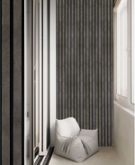 Панель ПВХ Бетон Лофт тёмный, 3000*125*8 мм