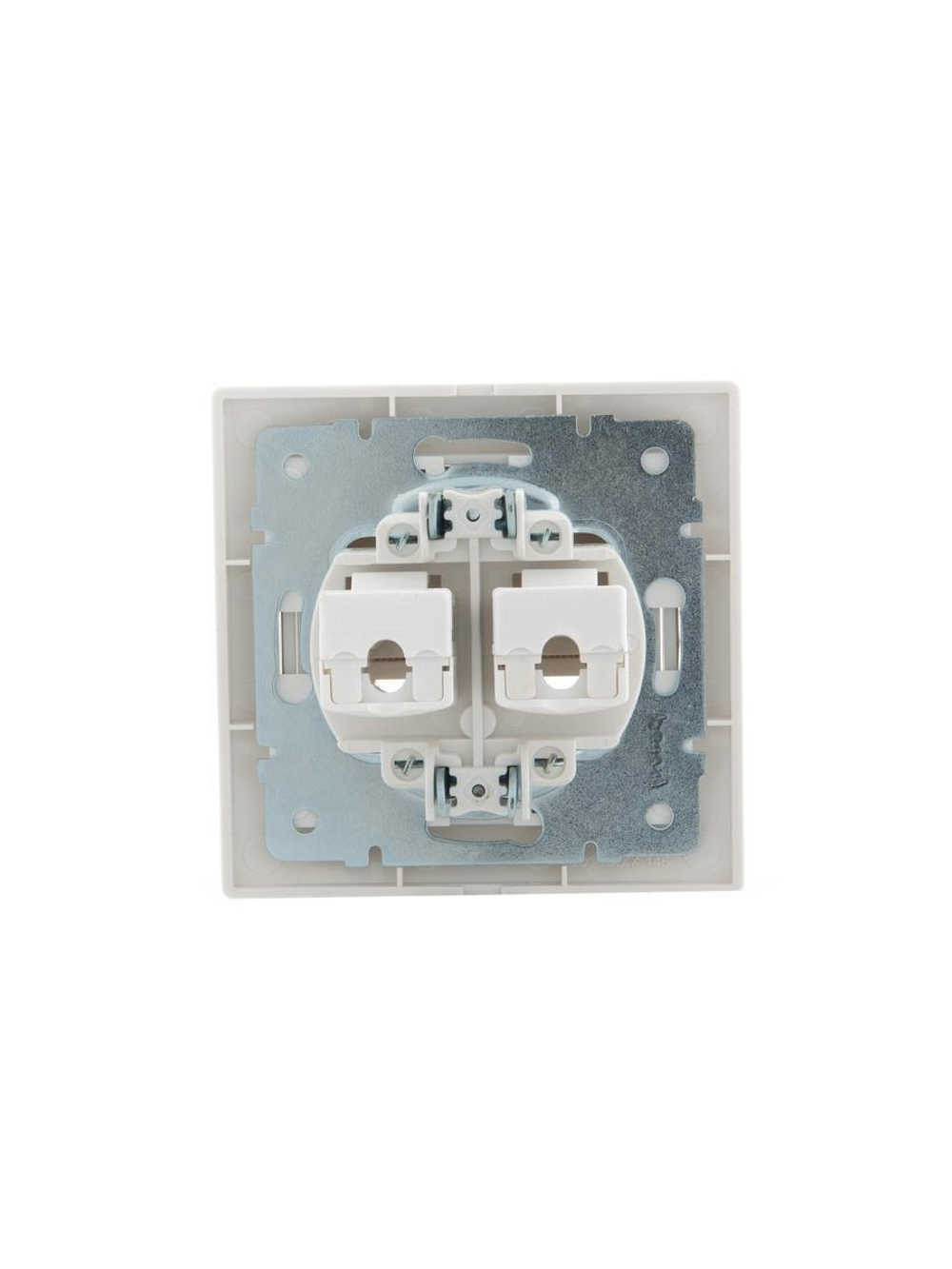 Розетка компьютерная 2-м СП Mira RJ45 бел./бел. LEZARD 701-0202-141