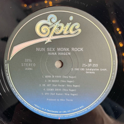 Винтажная виниловая пластинка LP Nina Hagen Nunsexmonkrock (Japan 1982) (No Obi)