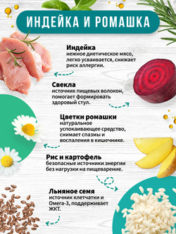 Airi turkey and chamomile. С мясом индейки и цветками ромашки