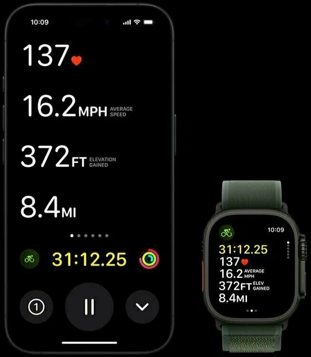 Умные часы Apple Watch Ultra 2 (2024), 49mm, Black Titanium Case, Dark Green Alpine Loop (S)