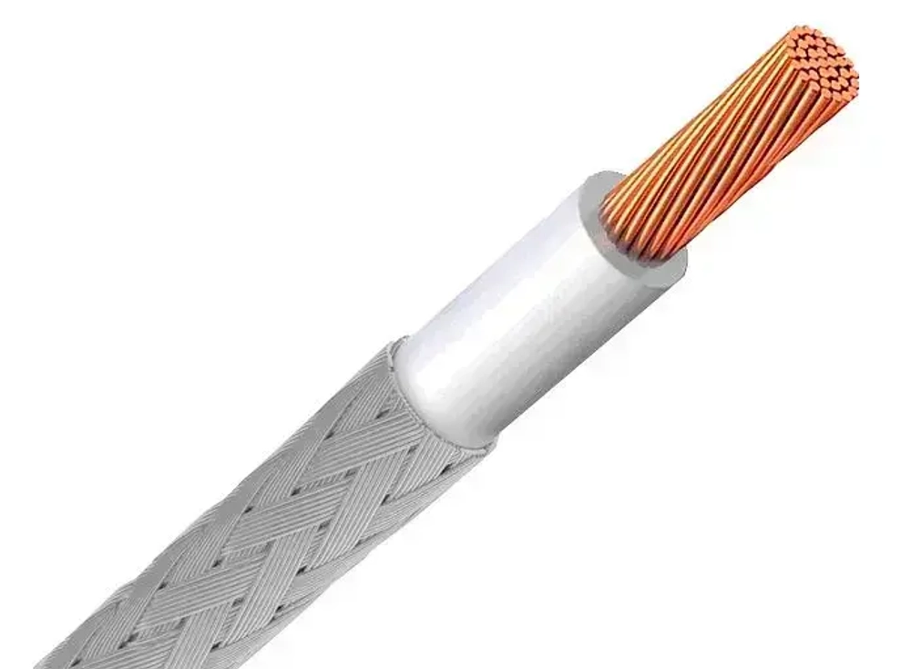 Провод термостойкий гибкий РКГМ 1,5 10 м круглый белый