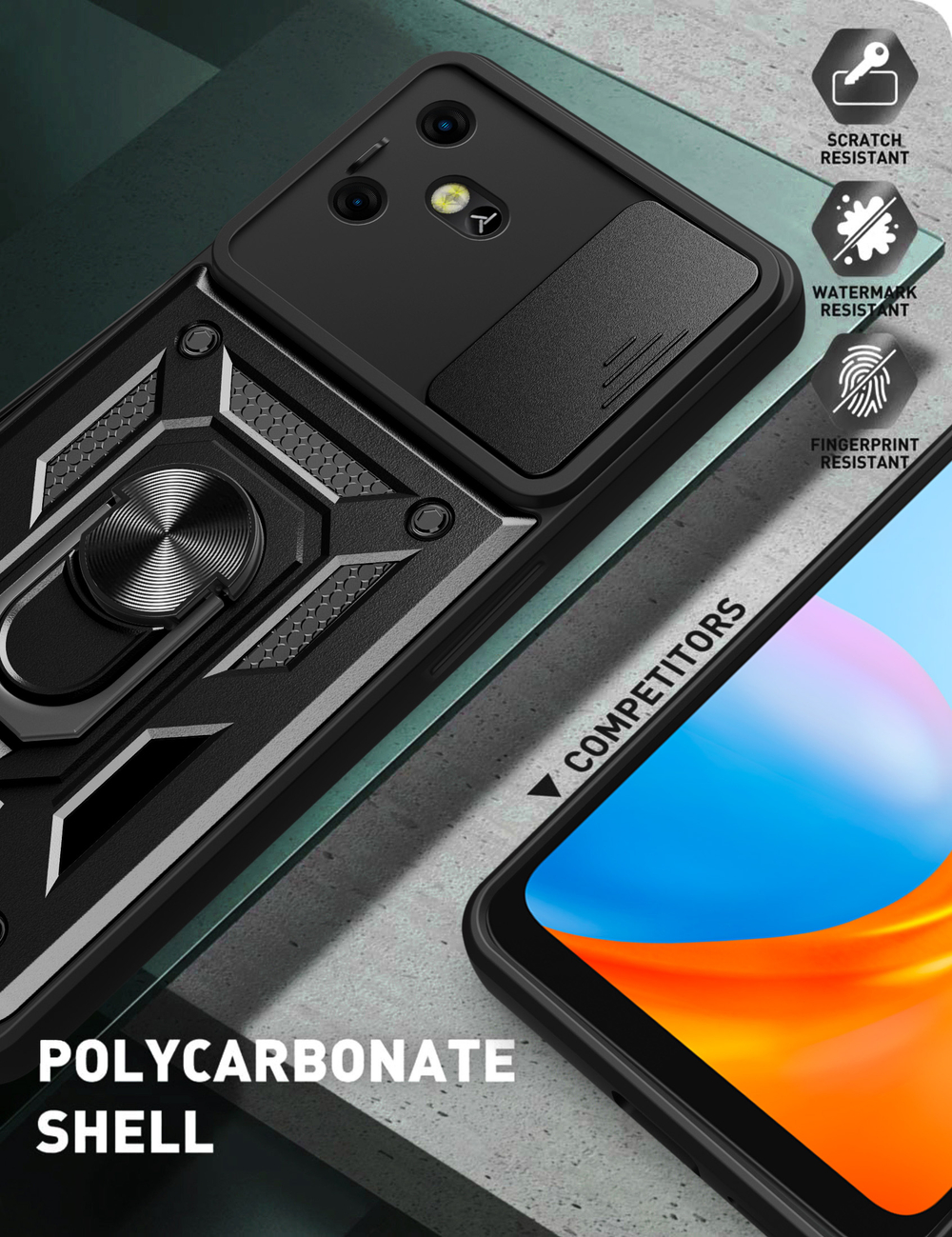 Чехол с кольцом Bumper Case для Tecno Pova 3