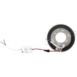 Светильник встраиваемый cо светодиодной подсветкой ЭРА DK LD23 SL/WH под лампу GX53 прозрачный