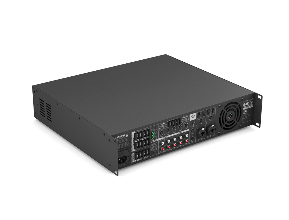 CVGAUDIO M-483Tmz профессиональный микшер-усилитель, 480W/100V, 4 зоны