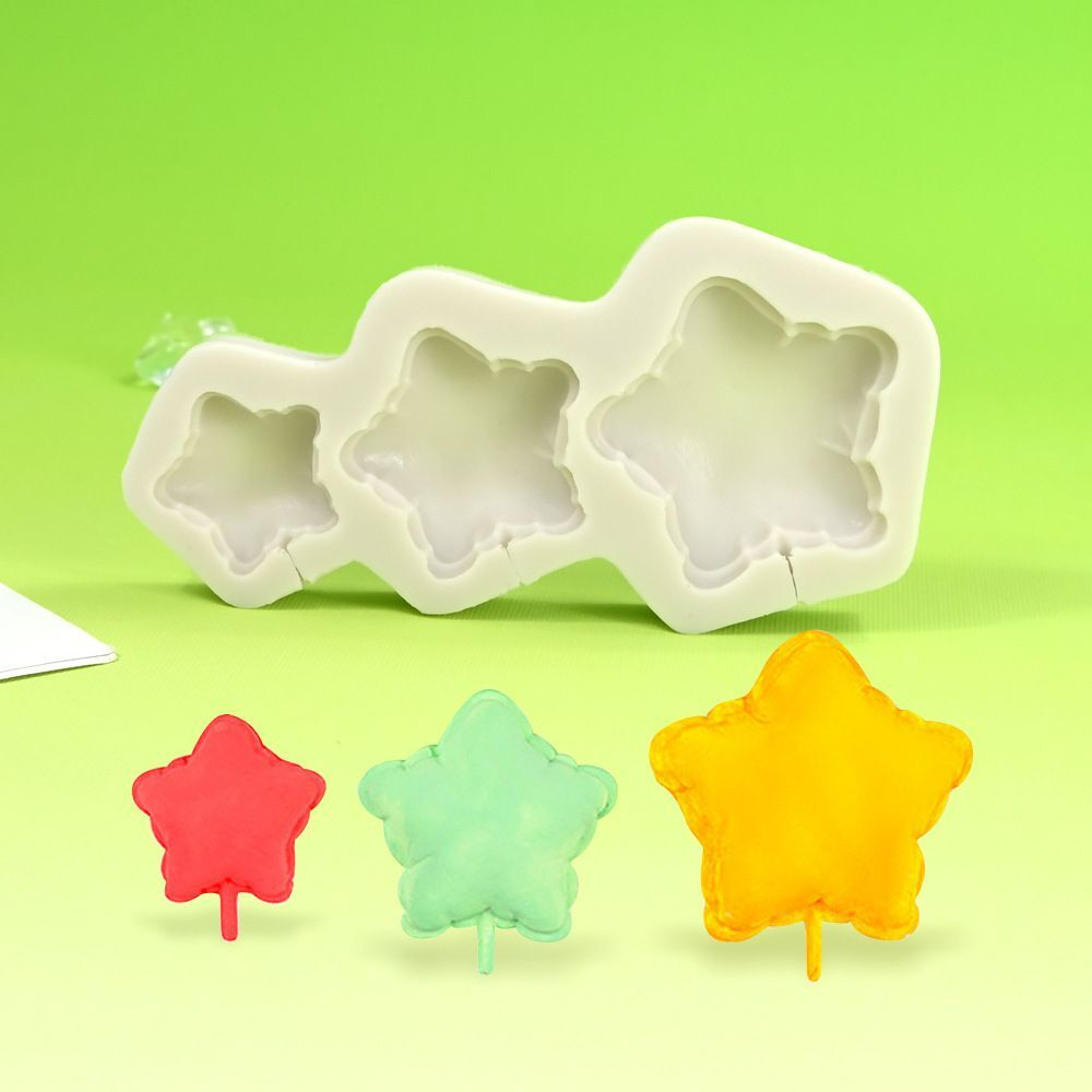 Силиконовая форма для леденцов «Звезды-Воздушные шары»