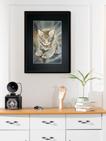 Картина авторская акварельная в паспарту 30х40 см на стену для интерьера "Малыш"