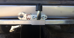 Фаркоп оцинкованный Galia T026A для Toyota Hiace, Granvia 1996-2005(паспорт и сертификат в комплекте)(без электрики)